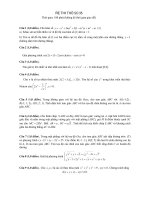 Đề thi thử THPT quốc gia môn Toán có đáp án