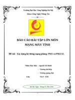BÀI TẬP LỚN MÔN MẠNG MÁY TÍNH: Xây dựng hệ thống mạng phòng: PM1 và PM2A1.