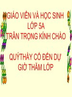 bài giảng khoa học lớp 5 sự sinh sản của động vật