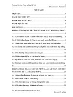 Báo cáo tốt nghiệp: THỰC TRẠNG MỘT SỐ PHẦN HÀNH KẾ TOÁN CHỦ YẾU CỦA CÔNG TY MAY XK ĐẠI ĐỒNG