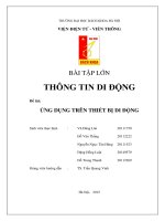 Thiết kế phần mềm trên thiết bị di động