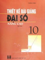Thiết kế bài giảng đại số 10 nâng cao (tập 2)  phần 1
