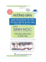 Ebook hướng dẫn giải các dạng bài tập từ các đề thi quốc gia môn sinh học của bộ giáo dục và đào tạo  phần 1