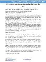 Ôn tập đường lối cách mạng ĐCS Việt Nam( 31 câu hỏi )