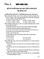 Ebook hướng dẫn giải nhanh đề thi khối b toán   hóa   sinh dành cho thí sinh lớp 12 ôn tập và thi đại học, cao đẳng  phần 2