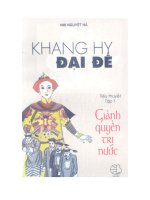 khang hy đại đế tập 1 nhị nguyệt hà