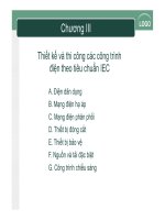 Thiết kế và thi công các công trình điện theo tiêu chuẩn IEC