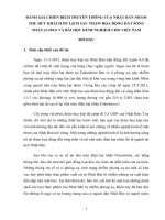 tiểu luận Đánh giá chiến dịch truyền thông của nhật bản nhằm thu hút khách du lịch sau thảm họa động đất sóng thần (3 2011) và bài học kinh nghiệm cho việt nam