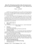 Đề xuất giải pháp và đánh giá tác động môi trường cho dự án đường giao thông đoạn nối quốc lộ 1A  mỏ sắt Thạch Khê, Hà Tĩnh