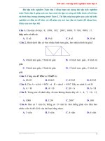 216 câu trắc nghiệm toán lớp 3 hay