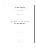 Nghiên cứu tương quan bồi tụ   xói lở bờ biển từ cửa ba lạt đến cửa đáy 