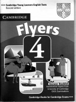 flyers 4  student book  cambridge young learner english test
