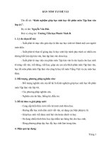 SKKN kinh nghiệm giúp học sinh học tốt phân môn tập làm văn lớp 4a 