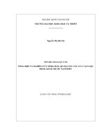 Tổng hợp và nghiên cứu tính chất quang xúc tác của vật liệu bifeo3 kích thước nanomet 