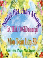 bài giảng toán lớp 5 ôn tập về đo độ dài và khối lượng