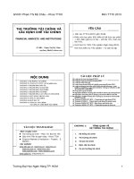 Thị trường tài chính và các định chế tài chính FINANCIAL MARKETS AND INSTITUTIONS