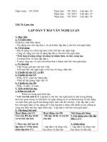 Giáo án Lập dàn ý cho bài văn nghị luận