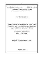 Nghiên cứu tác dụng của thuốc TP4 kết hợp fucidin h điều trị viêm da cơ địa giai đoạn mạn tính ở bệnh nhân trên 12 tuổi