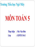 bài giảng toán lớp 5 khái niệm số thập phân