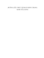 Hướng dẫn thực hành Eviews trong kinh tế Lượng