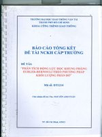 Phân tích động lực học khung phẳng eurler bernouli theo phương pháp khối lượng phân bố (bản full)