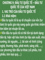 Bài giảng quan hệ kinh tế quốc tế   chương 9  đầu tư quốc tế – đầu tư quốc tế của việt nam