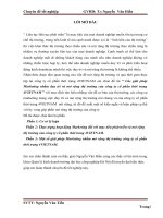 Chuyên đề tốt nghiệp: Các giải pháp Marketing nhằm duy trì và mở rộng thị trường của công ty cổ phần thời trang 4VIETNAM