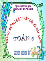 bài giảng toán lớp 5 ôn tập về số đo diện tích và thể tích