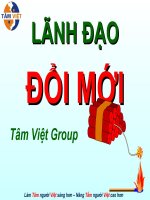 Bài giảng kỹ năng lãnh đạo đổi mới