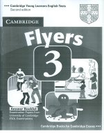 Flyers 3 key book  cambridge young learner english test