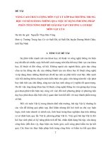 SKKN nâng cao chất lượng môn vật lý lớp 8a4 trường trung học cơ sở suối đá thông qua việc sử dụng phương pháp phân tích tổng hợp để giải bài tập chương i cơ học môn vật lý 8 