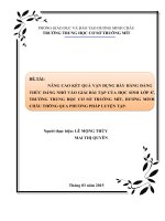 SKKN sử dụng phương pháp luyện tập vận dụng các hằng đẳng thức đáng nhớ vào giải các bài tập có làm nâng cao kết quả học tập của học sinh lớp 8 