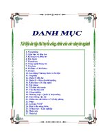 Danh mục tài liệu thi tuyển công chức các chuyên ngành