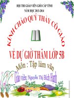 bài giảng tập làm văn lớp 5 tuần 29 tâp viết đoạn hội thoại