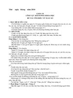 giáo án lớp lá nước và các hiện tượng tự nhiên 