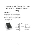 Bài báo cáo đồ án môn ứng dụng kỹ thuật sử trong điều khiển tự động