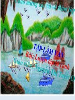 bài giảng tập làm văn lớp 5 tuần 6 luyện tập tả cảnh