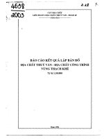 Báo cáo kết quả lập bản đồ địa chất thủy văn – địa chất công trình vùng thạch khê