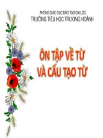 bài giảng luyện từ và câu lớp 5  ôn tập về từ và cấu tạo từ
