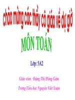 bài giảng toán 5 bài luyện tập vận tốc