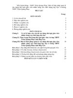 Một số biện pháp quản lý xây dựng đội ngũ giáo viên nhằm nâng cao chất lượng dạy học ở trường THPT triệu quang phục 