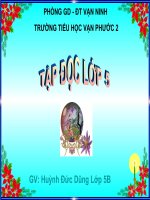 bài giảng tập đọc 5 tuần  15 buôn chư lênh đón cô giáo