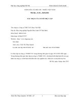 Báo cáo thực tập: Phân tích Một số hoạt động tài chính cơ bản của Công ty