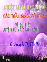 bài giảng luyện từ và câu lớp 5   mở rộng vốn từ thiên nhiên