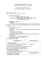 giáo án chủ đề bé đi đường àn toàn 