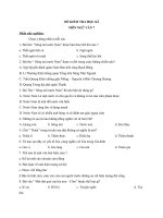 ĐỀ KIỂM TRA HỌC KỲ NGỮ VĂN LỚP 7 HAY