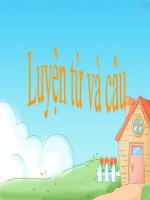 bài giảng luyện từ và câu lớp 5  tuần 14 ôn tập về từ loại