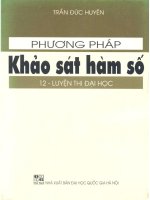 Phương pháp khảo sát hàm số 12 LTĐH NXB đại học quốc gia 2003 