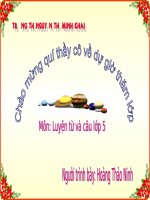 bài giảng luyện từ và câu lớp 5   cách nối các vế câu ghép