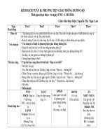 giaos án chủ đề giao thông tuần 1 